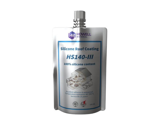 HS140-III طلاء سقف مسطح سيليكون عالي الأداء: حماية مرنة ومقاومة للتسرب ومضادة للشيخوخة لاستعادة السقف المسطح طويل الأمد
