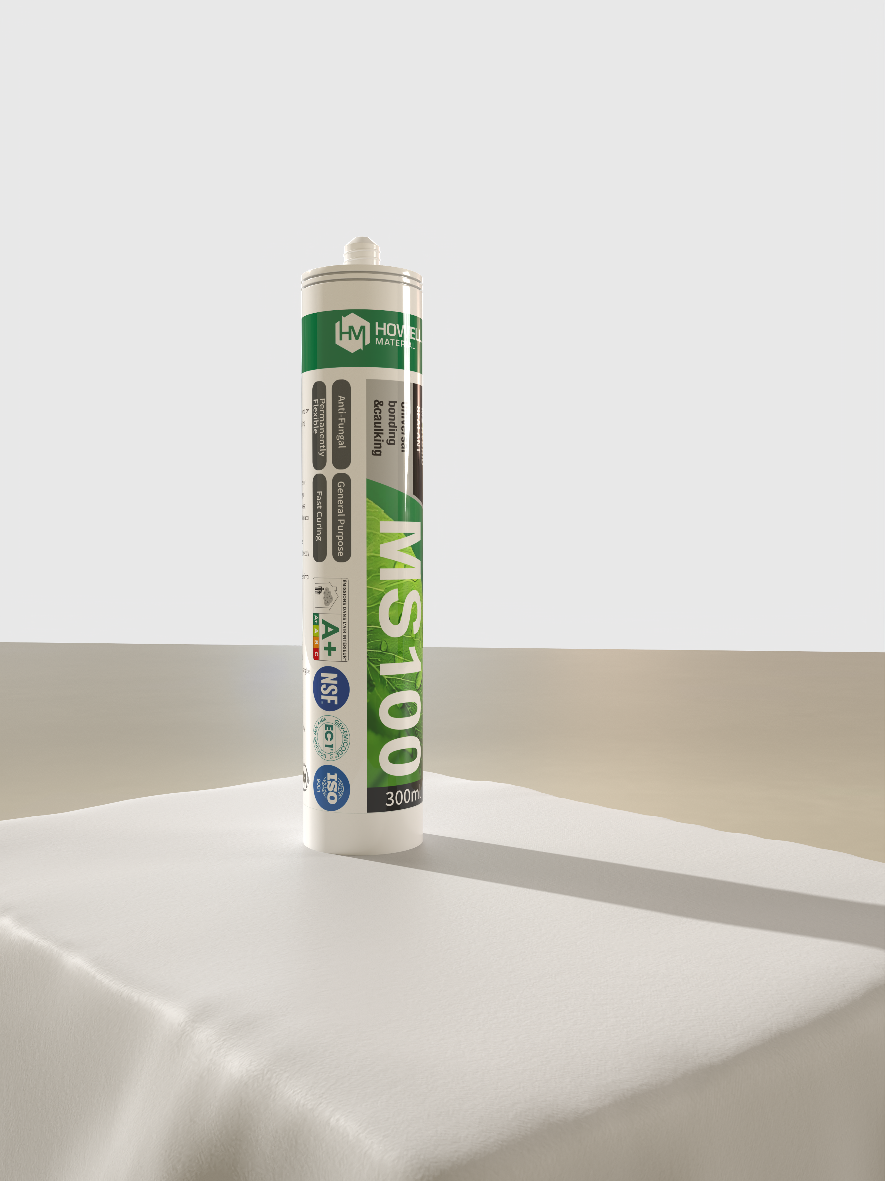 MS100 الغرض العام الشفاف MS Hybrid Sealant لاصق للديكور الهيكلية